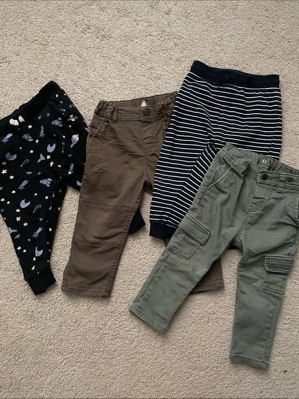 H&M Boys' Pants Bundle - Black, Brown, Navy, Olive